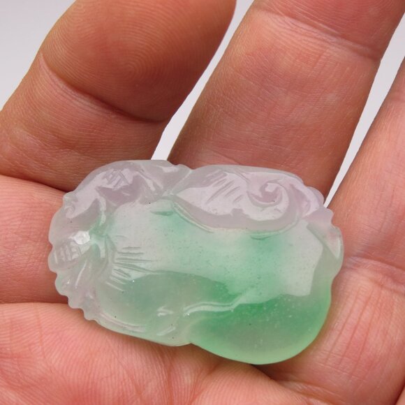 Jade Hand Made Carved Pendant